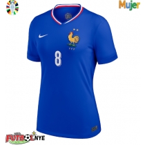 Camiseta Francia Aurelien Tchouameni #8 Primera Equipación para mujer Eurocopa 2024 manga corta